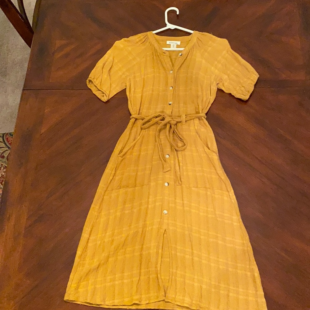 Yellow A-Line Dress